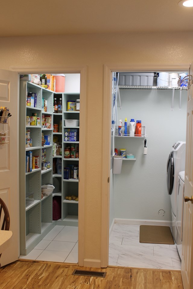 spacious pantry and laundry off kitchen