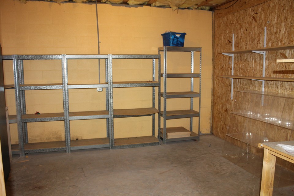 ample storage on lower level