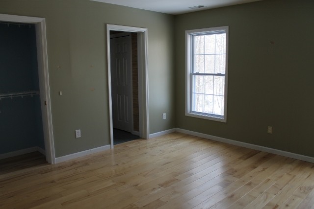 spacious upper level master suite
